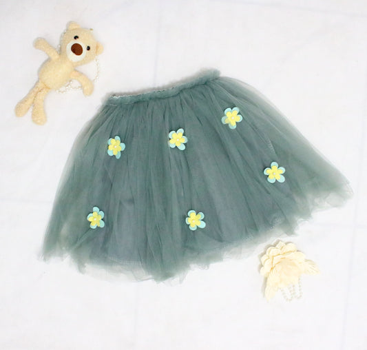 Baby Girl Short Skirt With Flower