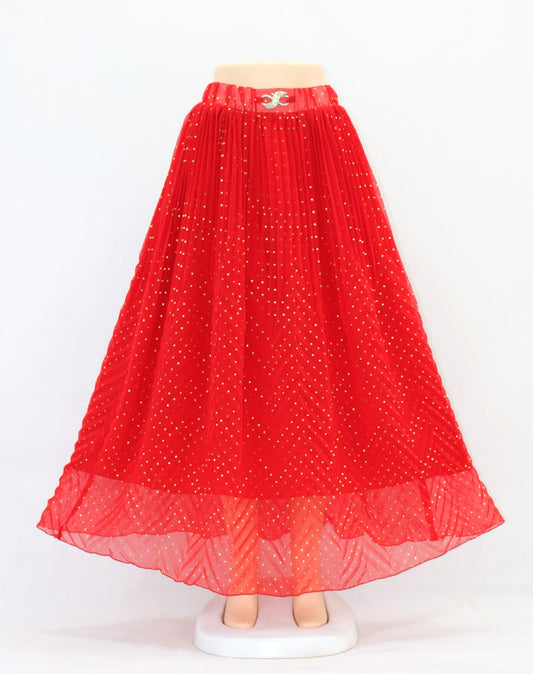 Chiffon Skirt Shine Dots